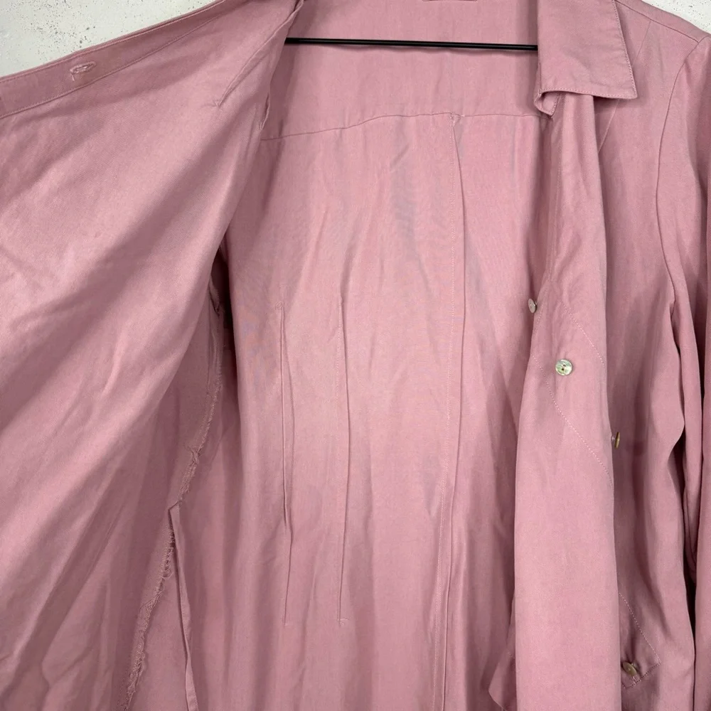 Soft Surroundings Button Wrap Tunic Top Side Button Tab Sleeves Large - Picture 7 of 10